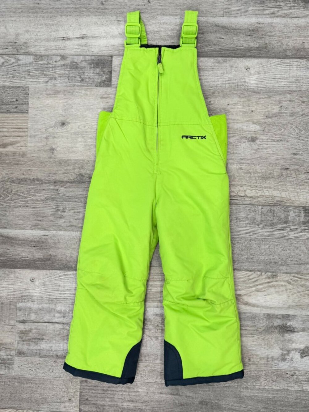 Arctix Lime Green Kids Bib Overall Snowpants Size 4T Ski, Outdoor, Winter A24